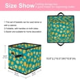 thumbnail image 2 of RATGDN Collapsible Fabric Cube Storage Bin with Double Handles for Living Room Bedroom Office Black - Lemon Juice Fruit, 2 of 7