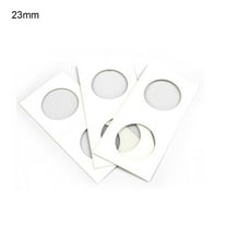 Jangslng 100Pcs Cardboard Display Storage Holder for 20 5/23/25/27 5/31 5/35mm Coin