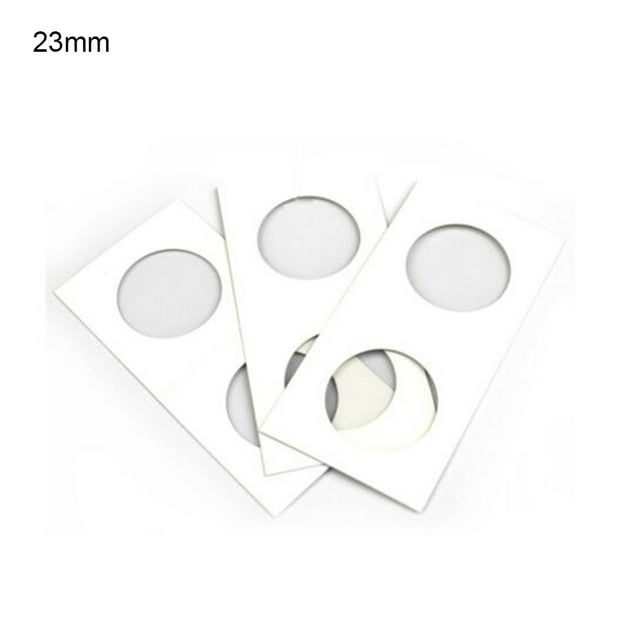 Flmtop 100 Pcs Support de Rangement en Carton pour Pièces de Monnaie 20.5/23/25/27.5/31.5/35mm