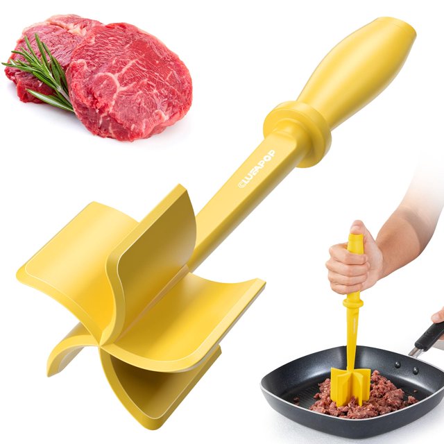 Cuchilla Meat Masher CLUEAPOP de 5 curvas para carne molida de nailon