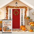 thumbnail image 3 of Happy Thanksgiving Fall Garden Flags for Outdoor,12x18 Double Sided,Harvest Buffalo Plaid Pumpkins Yard Flags,Small Thanksgiving Day Garden Decor for Autumn Outside Porch Lawn Holiday, 3 of 6