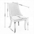 thumbnail image 7 of Dining Chairs Set of 2, Upholstered Chenille Accent Chairs with Solid Wood Legs and High Back, Mid Century Modern Chairs for Kitchen, Living Room, Red, 7 of 7