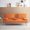 Orange, variant on 67-Inch Red Leather Multifunctional Double Folding Sofa Bed with Coffee Table for Office and Small Space Living Room Use