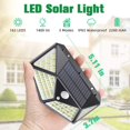 thumbnail image 6 of 2PCS 162 LED Solar Light Outdoor Solar Lamp Powered Sunlight IP65 Waterproof PIR Motion Sensor 3 Smart Modes Street Light, 6 of 10