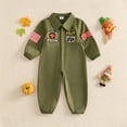 thumbnail image 2 of KJameas Baby Boys Girls Jumpsuit Pilot Uniform Patchwork, 2 of 8