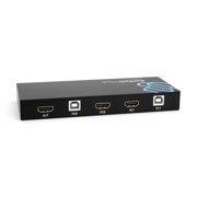 Sewell SwitchDeck 4K HDMI KVM Switch, Switch easily between two PCs/Macs/game console