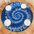thumbnail image 2 of Colorful Tie Dye Pattern Round Fitted Tablecloth with Elastic Edge,Dining Table Cover Waterproof,Outdoor Round Tablecloth for Camping,Dining,Indoor and Outdoor, 2 of 7