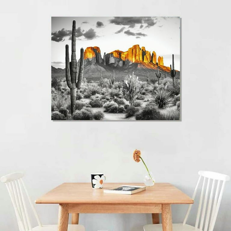 ONETECH Superstition Mountains Sunset Wall Art Arizona Western