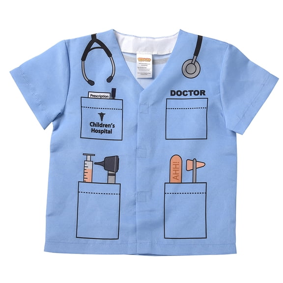 CC Christmas Decor Blue Doctor Halloween costume Shirt Age 3-6