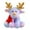 D, variant on WKSCLPAI Christmas plush toy,colorful deer decoration,soft stuffed reindeer,Soft & Cuddly Christmas Decoration Pillow Ideal Holiday Gift for Kids and Family