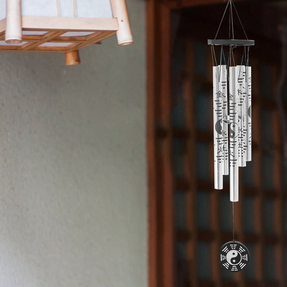 LEORX 1Pcs Chinese Bagua Wind Chime Decoration Vintage Design for Home Decoration