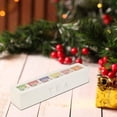 thumbnail image 3 of Wooden Tea Storage Box, Tea Bag Organizer, Wooden Tea Box with 5 Compartments Tea Storage Organizer, Tea Chest Organize Tea, Jewelry, Coffee Tea Bag Storage Box (White), 3 of 8