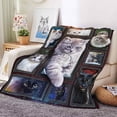 thumbnail image 3 of Billuyoard Manténgase cómodo y cálido con una manta ligera de lana, manta para sofá, mantas transpirables Juegos de cama, 3 of 6