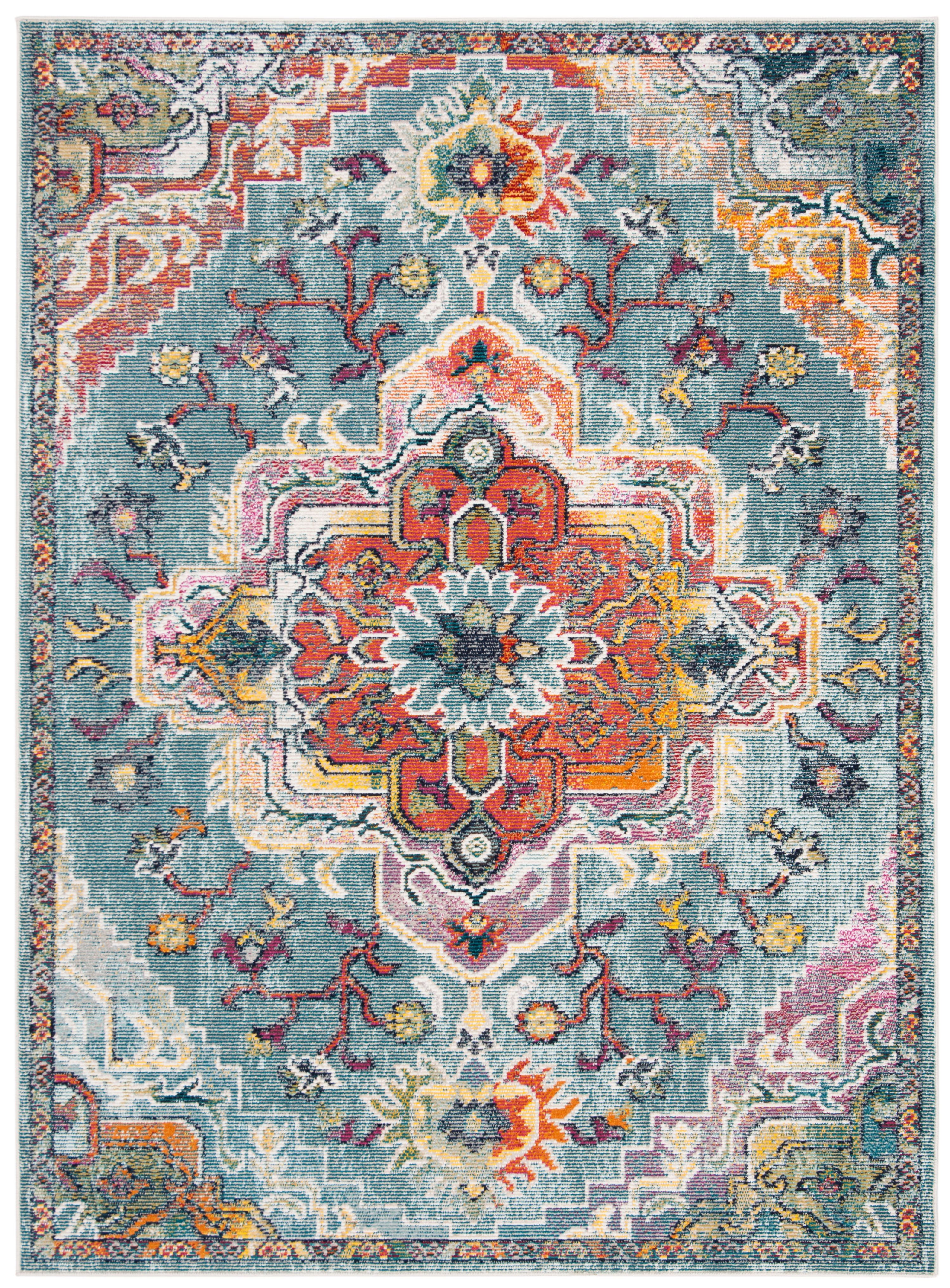 Safavieh Crystal 5' x 8' Rug in Teal and Red - image 2 of 9
