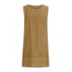 thumbnail image 5 of mfyjkho Vestidos para mujer, Vestido holgado de lino liso plisado sin mangas con cuello redondo para mujer Vestidos festivos l, 5 of 8