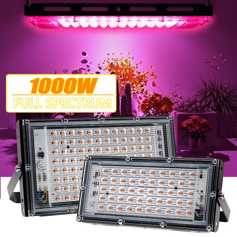 500W 1000W LED Grow Lights Full Spectrum Hydroponics Plant Lamp Veg Bloom Indoor 