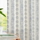 thumbnail image 3 of Cortinas Jinchan Boho en mezcla de lino azul Farmhouse, 108 pulgadas, 2 paneles, 3 of 7