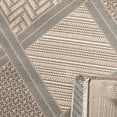 thumbnail image 4 of Safavieh Courtyard Shawn Geometric Indoor/Outdoor Area Rug, Beige/Dark Beige, 8' x 11', 4 of 8