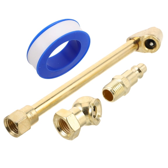 FRCOLOR 1 Set Of Metal Tire Chuck For Car Tire Inflation Quick Connect Air Hose Fittings Auto Tire Inflator Chuck Air Pump Nozzle Chuck Hose Pipe Fitting