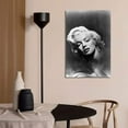 thumbnail image 3 of Rosework Framed Canvas Wall Art, 20x30 Inch, Marilyn Monroe Painting Classic Female Portrait Artwork for Living Room Bedroom Home Decor, Made In USA, 3 of 6
