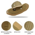 thumbnail image 2 of Tirrinia Floppy Straw Sun Hat for Women Striped Foldable Beach Cap with Wide Brim Tan, 2 of 6