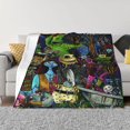 thumbnail image 1 of Manta polar de Pesadilla antes de Navidad, manta súper suave y acogedora, manta de franela ligera y cómoda, mantas de felpa cálidas para sofá, sofá, cama, 1 of 7