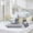 Cream Beige, variant on LammaLoe California King Size Comforter Set 9 Piece Reversible Comforter Set California King Bed in a Bag California King All Season, California King Bed In A Bag With 2 Memory Foam Pillows 