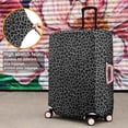 thumbnail image 4 of Black Leopard Print Luggage Cover Fashion Suitcase Cover Baggage Covers Fit 25-28 Inch Luggage (Go Travel), 4 of 5