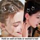thumbnail image 4 of 20 pinzas para el pelo con forma de estrella, pinzas para el pelo largas y antideslizantes, pinzas pequeñas de metal para el pelo para mujeres, accesorios para el pelo fino para niñas, peinados, 4 of 5