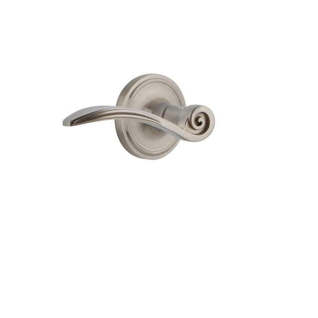 Nostalgic Warehouse Levier Cygne Rose Classique en Nickel Satiné