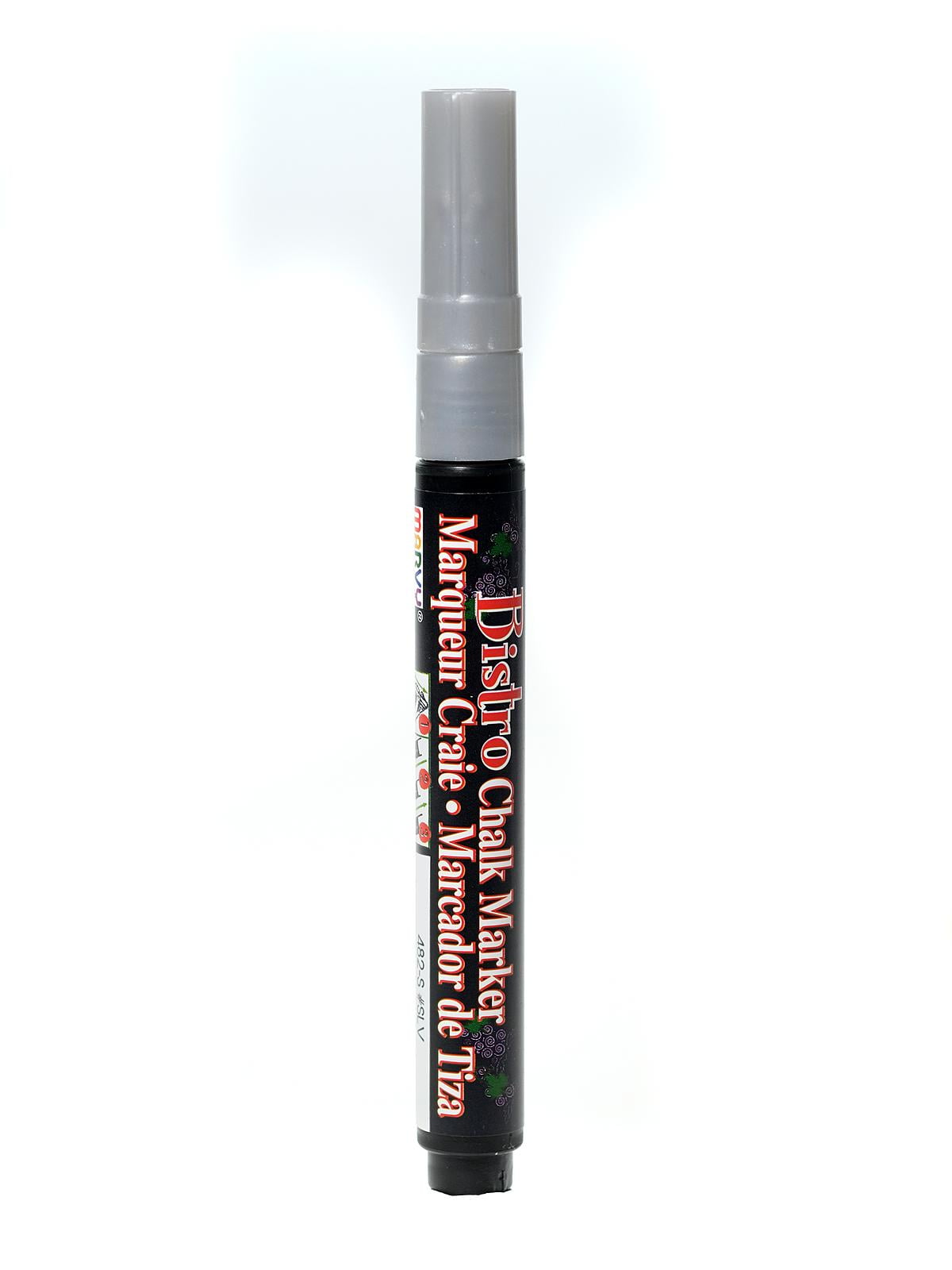 Bistro Chalk Markers silver, fine point (pack of 6)