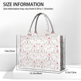 thumbnail image 3 of Large Capacity Tote Bag,Floral Princess Unicorn Pattern Handbag Fashion Luxury Tote Bag,15.7"x13"x 5.1" Inches,Laptop Compatible, 3 of 6