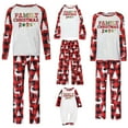 thumbnail image 6 of Christmas Matching Family Pajamas Sets Christmas Letter Printed Long Sleeve Crewneck Shirts and Holiday Pjs Plaid Long Pants Suit Family Pajamas Set Parent-Child Wear(Mommy), 6 of 7