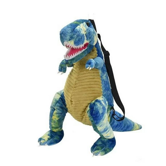 3D Dinosaur Backpack, Plush Dinosaur Zipper Backpack, Adjustable Straps Cartoon Animal Schoolbag, Great Gifts for Kids blue Best Gift for Friends Kid Children Adult