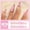 CZ289 Glitter Princess [Glue], variant on Cross-border flash pile diamond French wearing nail Y2K manga sweet and cool white manicure 24 pieces fake nail mixed batch