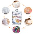 thumbnail image 4 of Iauyy 2 pack Transparent Floss Storage Container - Sealed Cotton Pad Can with PS Plastic Lid Dust-Proof for Bathroom Dressing Table,Watercolor Butterfly, 4 of 7