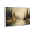 thumbnail image 2 of Stupell Industries Farmhouse Fly Fisher at Misty River White Framed Giclee Art, 24 x 16, by Petals Prints Design, 2 of 8