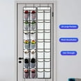 thumbnail image 4 of KEEPJOY 28 Pockets Over The Door Shoe Organizer, Hanging Shoe Organizer with 4 Hooks, Shoe Holder with 14 Mesh Pockets Closet Door Shoe Storage Bag (White-2Pack of 14Pockets)), 4 of 5