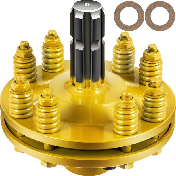 VEVOR Slip Clutch, 1 3/8” PTO Slip Clutch, 6 Spline Ends PTO Friction