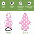 thumbnail image 3 of Uemuo Pink And White Polka Dot for Winter Dog Hoodie Sweatshirts with Pockets Warm Dog Clothes for Small Dogs Chihuahua-X-Large, 3 of 8