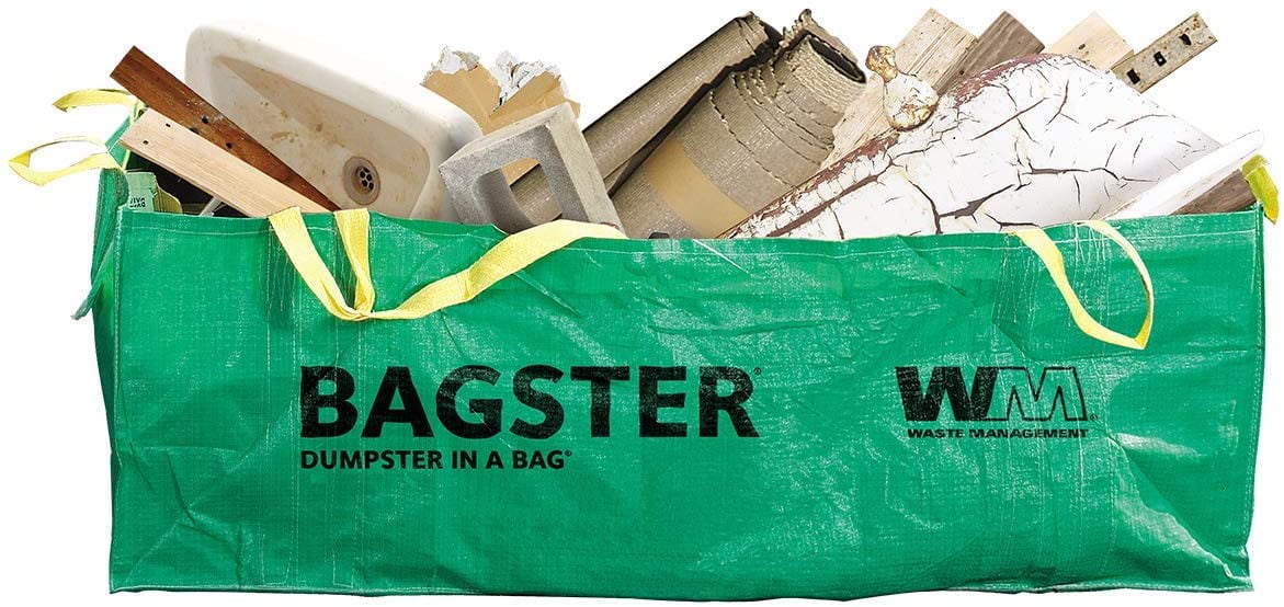 BAGSTER 3CUYD Dumpster in a Bag Holds up to 3,300 lb Green 1 Bag 