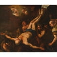 thumbnail image 3 of Luca Giordano 23x20 Black Modern Framed Museum Art Print Titled - Crucifixion of St. Peter, 3 of 5