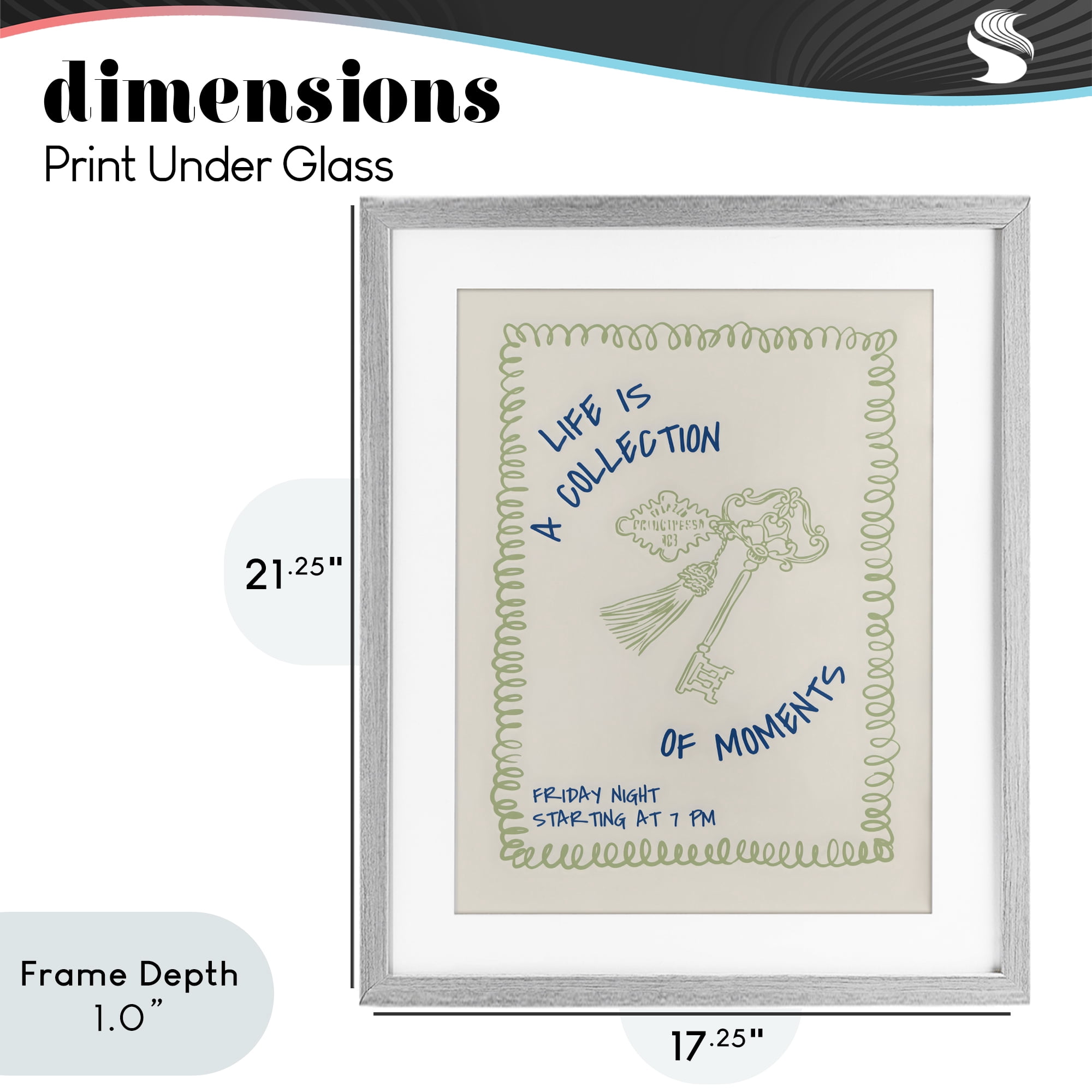 Stupell Industries A Collection of Moments Gray Framed Print Under Glass, design by The Prints Vibe