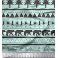 thumbnail image 1 of Soimoi Green Poly Georgette Fabric Tribal African Fabric Prints By Yard 52 Inch Wide, 1 of 3