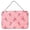 Pink, variant on Carolines Treasures BB7543DS812 Watercolor Paper Clips and Polkadots Pink Wall or Door Hanging Prints 8x12 multicolor