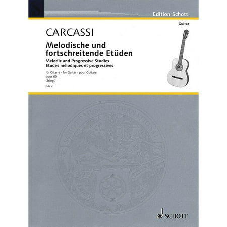 Schott Melodic and Progressive Etudes, Op. 60 (Guitar Solo) Schott
