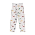 thumbnail image 6 of Goofa Dachshund Dog Puppy Pattern Printed Soft Pajama Pants for Men, Wide Leg Comfy Casual Lounge Yoga Pants-Medium, 6 of 9