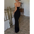 thumbnail image 5 of Women's Elegant Slim Fit Sparkling Rhinestone Strapless Dress, 5 of 6