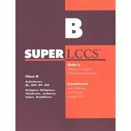 Superlccs: Class B - Subclasses Bl, Bm, Bp, Bq, Religion, Hinduism, Judaism, Islam, Buddhism