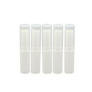24Pcs Empty Lipstick Lip Balm Tube Container Holder Lip Gloss Case Tube Bottle for DIY(Rice White)